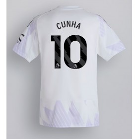 Pánské fotbalový oblečení Manchester United Matheus Cunha #10 Venkovní košile 2025-26 Krátkým Rukávem